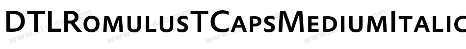 DTLRomulusTCapsMediumItalic字体转换