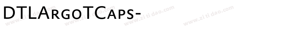 DTLArgoTCaps字体转换