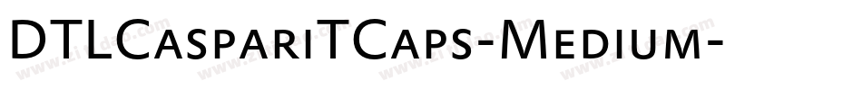 DTLCaspariTCaps-Medium字体转换