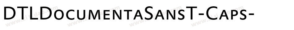 DTLDocumentaSansT-Caps字体转换