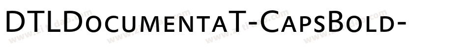 DTLDocumentaT-CapsBold字体转换