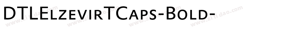 DTLElzevirTCaps-Bold字体转换