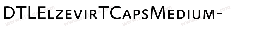 DTLElzevirTCapsMedium字体转换