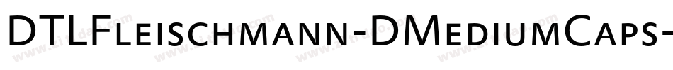 DTLFleischmann-DMediumCaps字体转换