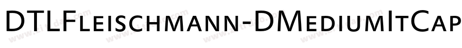 DTLFleischmann-DMediumItCaps字体转换