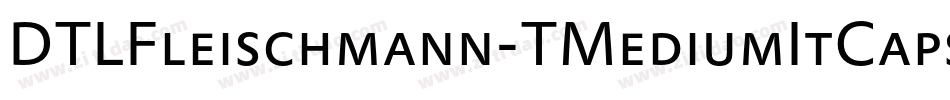 DTLFleischmann-TMediumItCaps字体转换