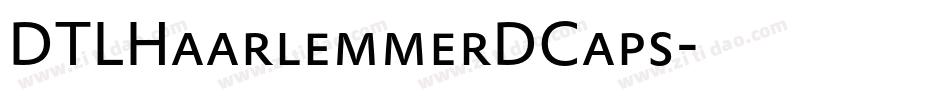 DTLHaarlemmerDCaps字体转换