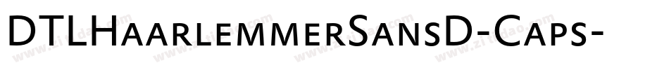 DTLHaarlemmerSansD-Caps字体转换