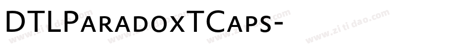 DTLParadoxTCaps字体转换