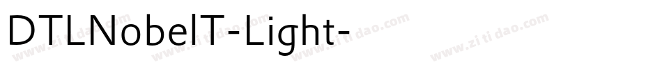 DTLNobelT-Light字体转换
