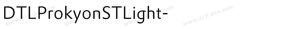 DTLProkyonSTLight字体转换