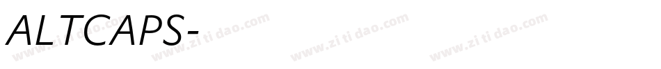 ALTCAPS字体转换