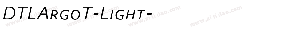DTLArgoT-Light字体转换