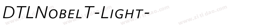 DTLNobelT-Light字体转换
