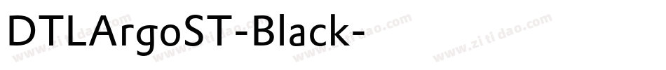 DTLArgoST-Black字体转换