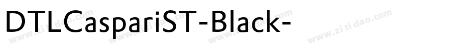 DTLCaspariST-Black字体转换