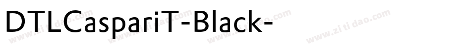 DTLCaspariT-Black字体转换