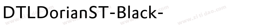 DTLDorianST-Black字体转换