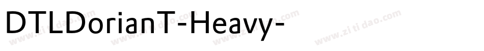 DTLDorianT-Heavy字体转换