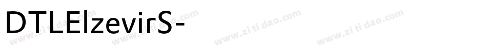 DTLElzevirS字体转换