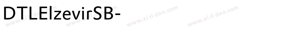 DTLElzevirSB字体转换