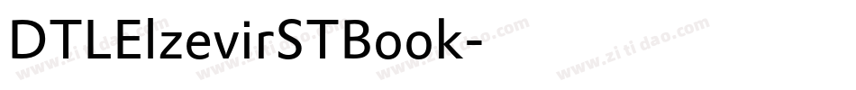 DTLElzevirSTBook字体转换