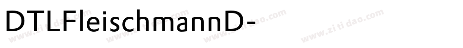 DTLFleischmannD字体转换