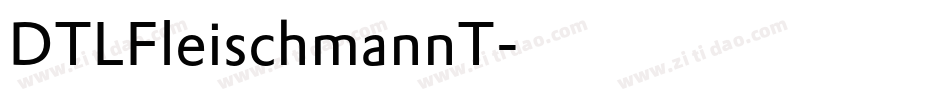 DTLFleischmannT字体转换