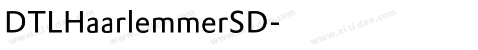 DTLHaarlemmerSD字体转换