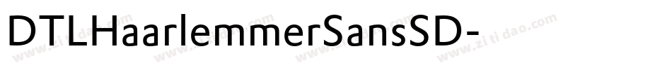 DTLHaarlemmerSansSD字体转换