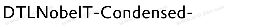DTLNobelT-Condensed字体转换
