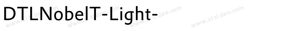 DTLNobelT-Light字体转换