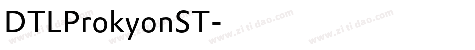 DTLProkyonST字体转换