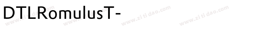 DTLRomulusT字体转换