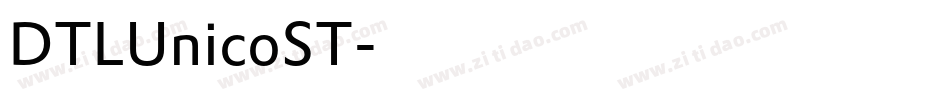 DTLUnicoST字体转换