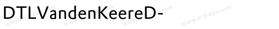 DTLVandenKeereD字体转换