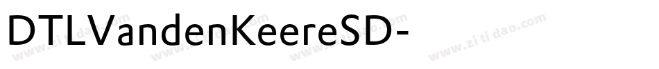 DTLVandenKeereSD字体转换