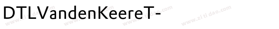 DTLVandenKeereT字体转换