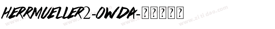 HerrMueller2-owDa字体转换