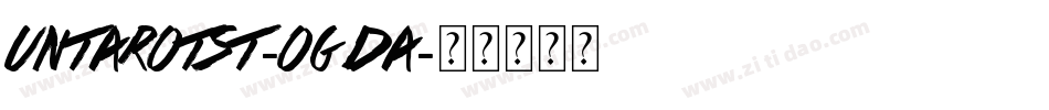 UntarotSt-oGDa字体转换
