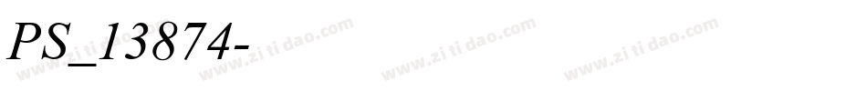 PS_13874字体转换