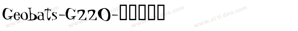 Geobats-G22O字体转换