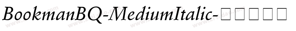 BookmanBQ-MediumItalic字体转换