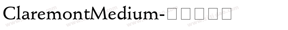 ClaremontMedium字体转换