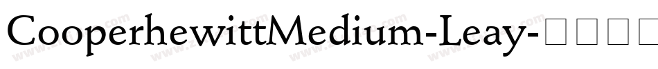 CooperhewittMedium-Leay字体转换