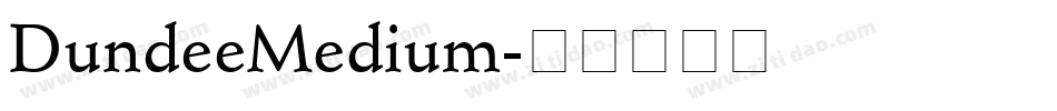 DundeeMedium字体转换