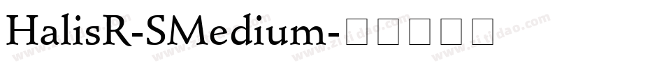 HalisR-SMedium字体转换