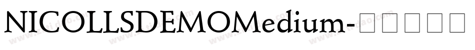 NICOLLSDEMOMedium字体转换