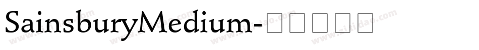 SainsburyMedium字体转换