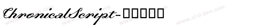 ChronicalScript字体转换